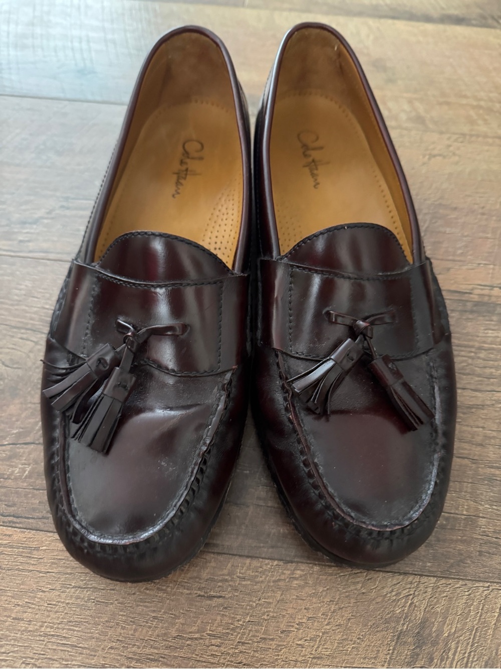 Cole Haan Men's Tassel Loafers in Burgundy Brown